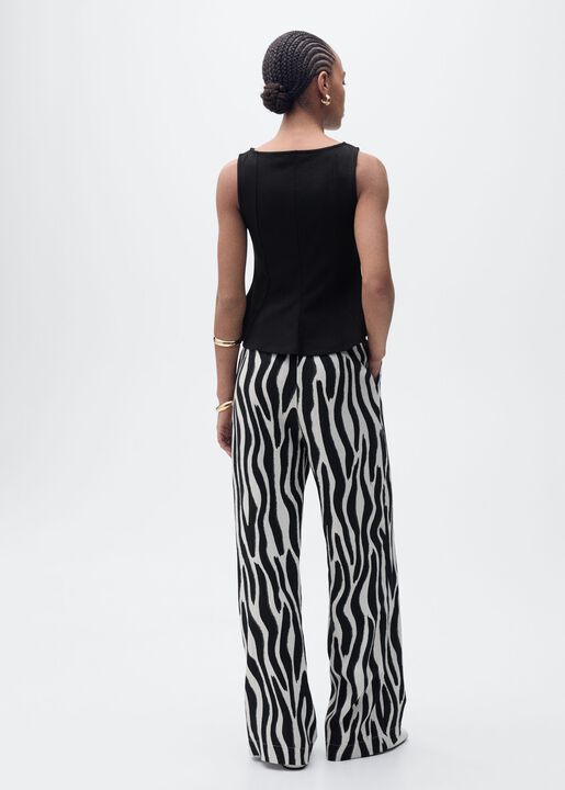 A-line boat neck top