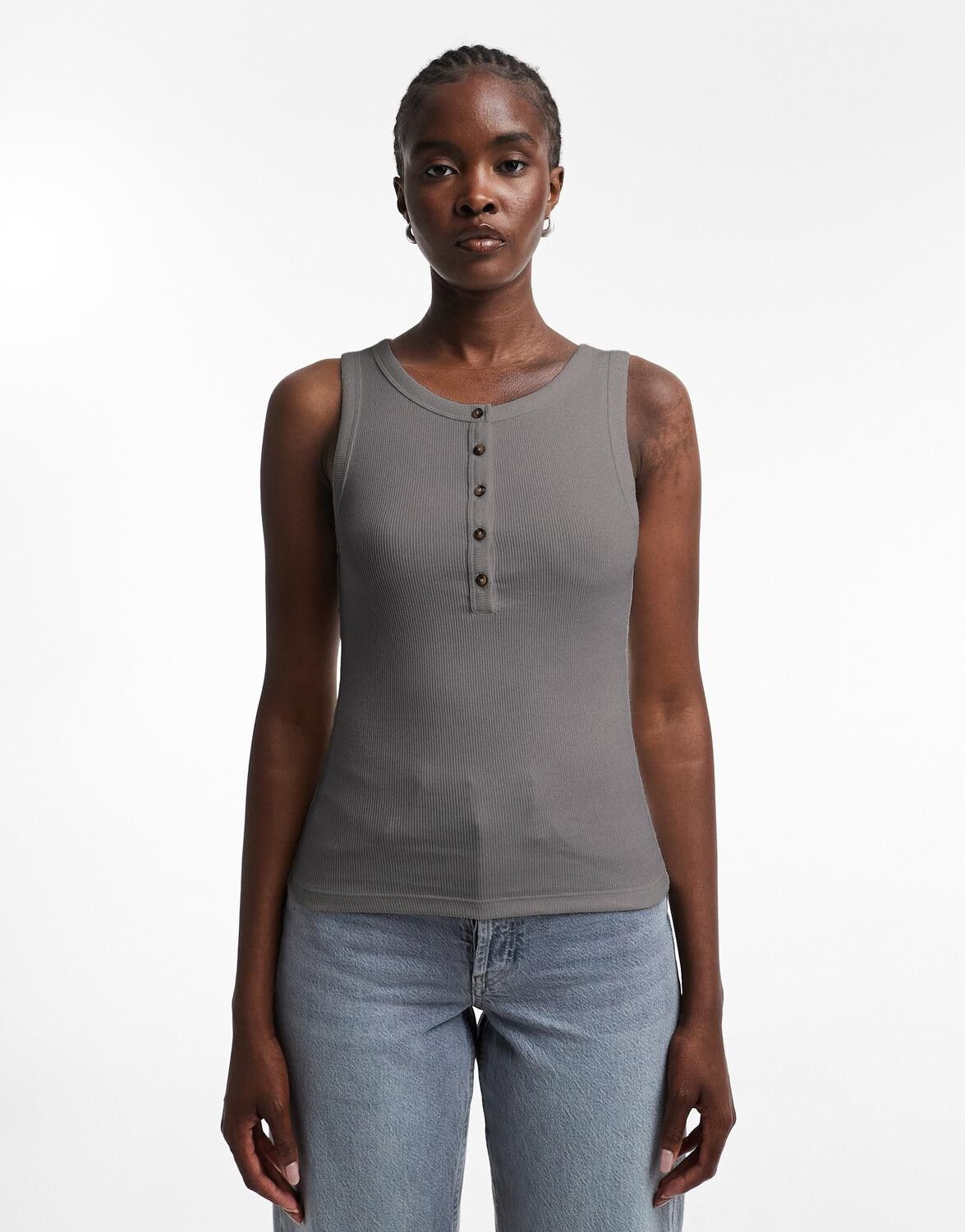 TSELLA SL STRIPE BUTTON RIB VEST JR