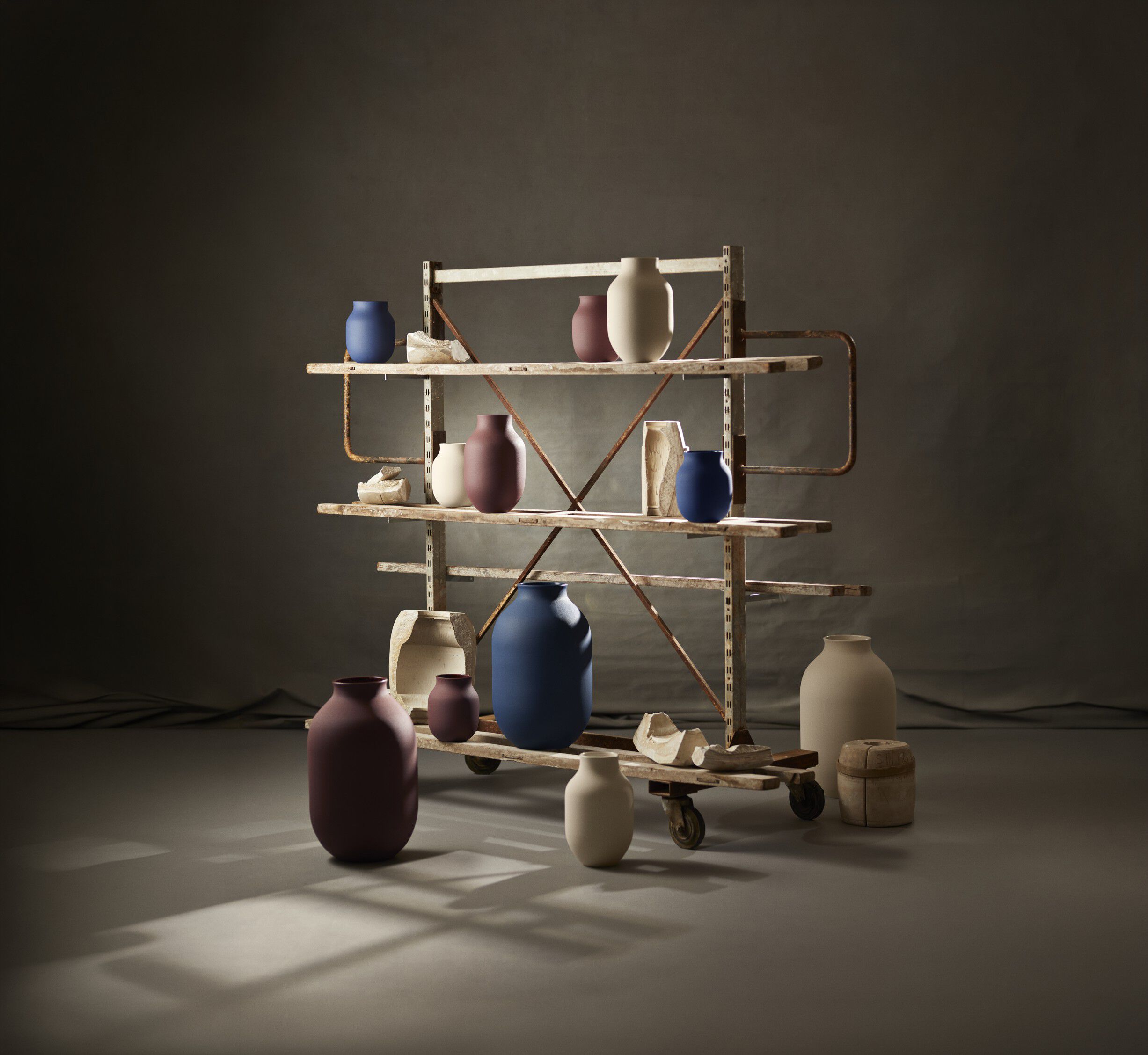 Studio Omaggio #1 Vase H20 cm bordeaux