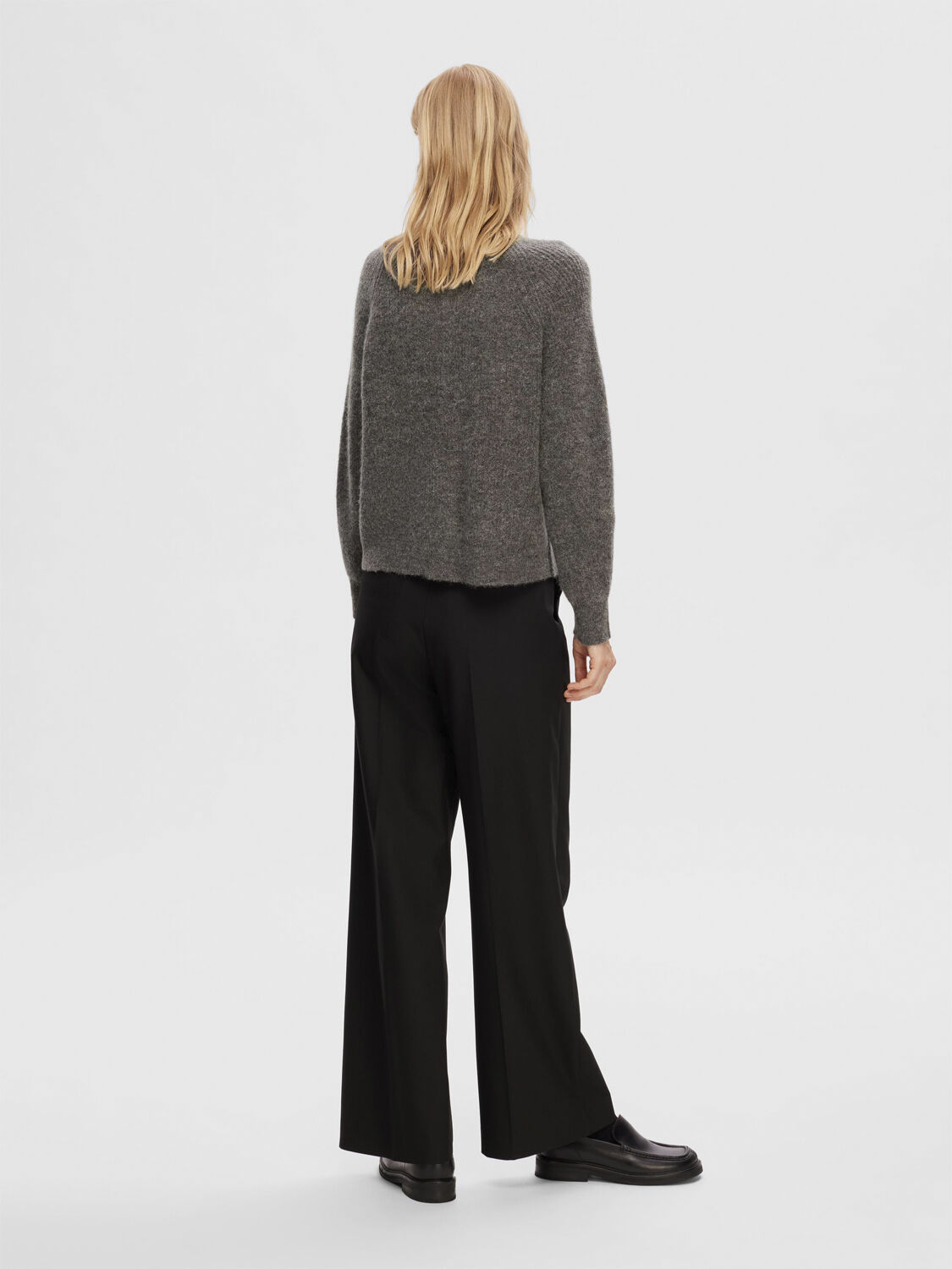 SLFLULU LS ALPACA BLEND KNIT SHORT CARDIGAN B NO