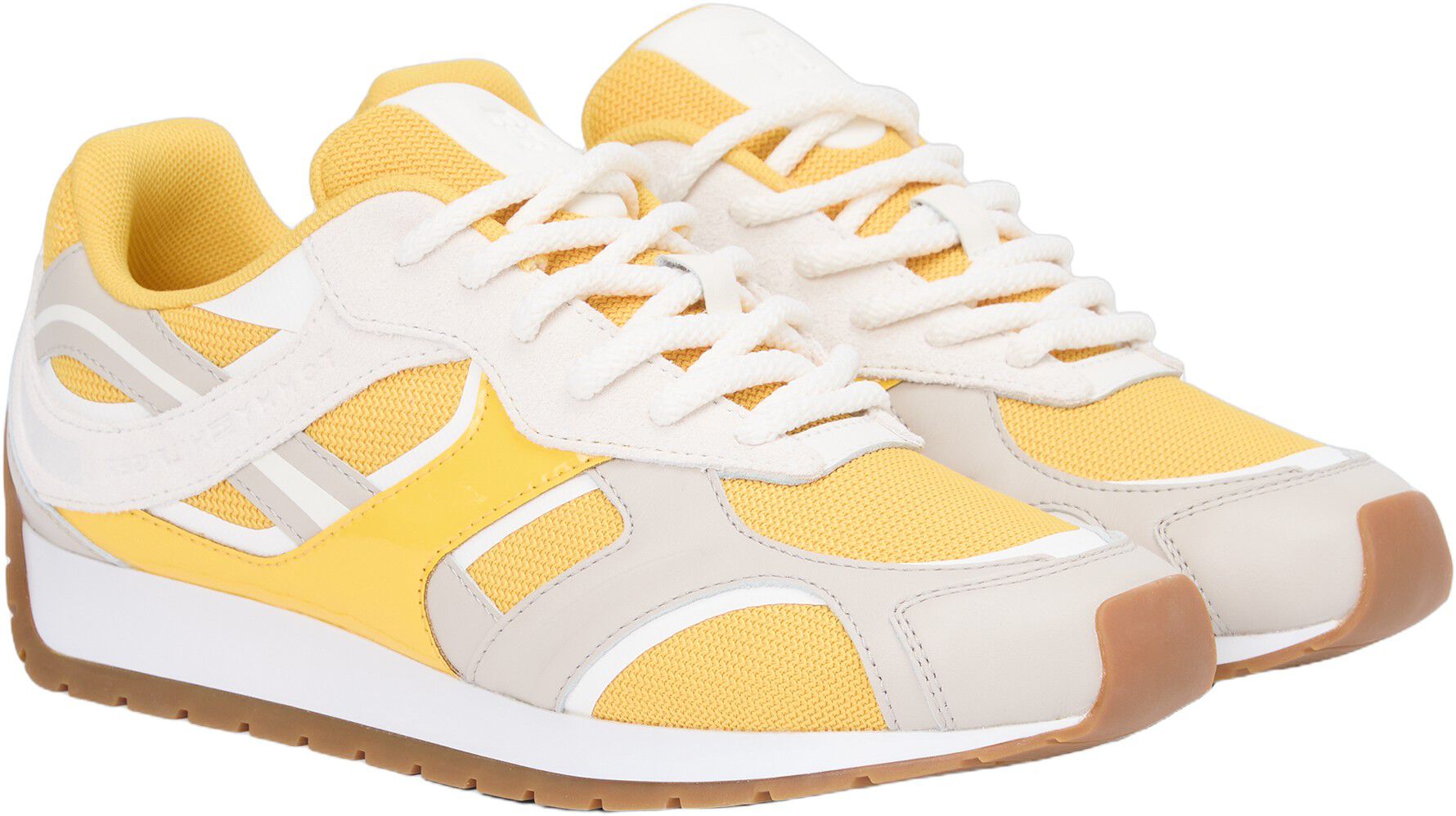 TH Monogram Leather Mixed Texture Trainers