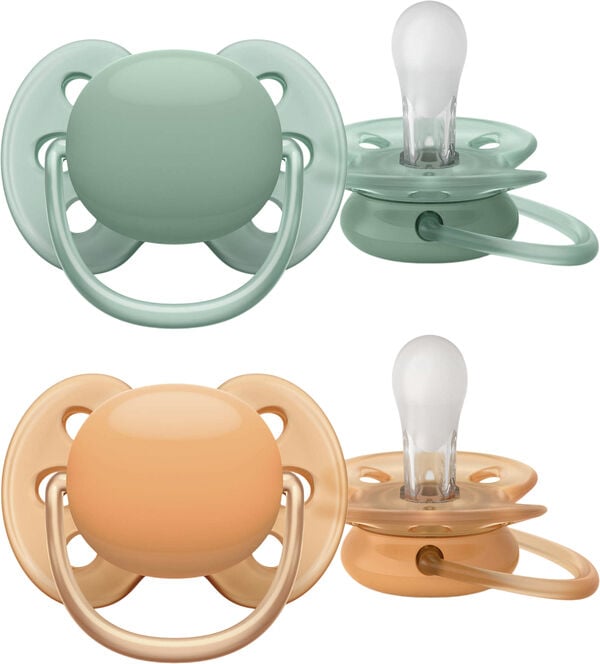 Philips Avent ultra soft sut - Pakke med 2 - 0-6m