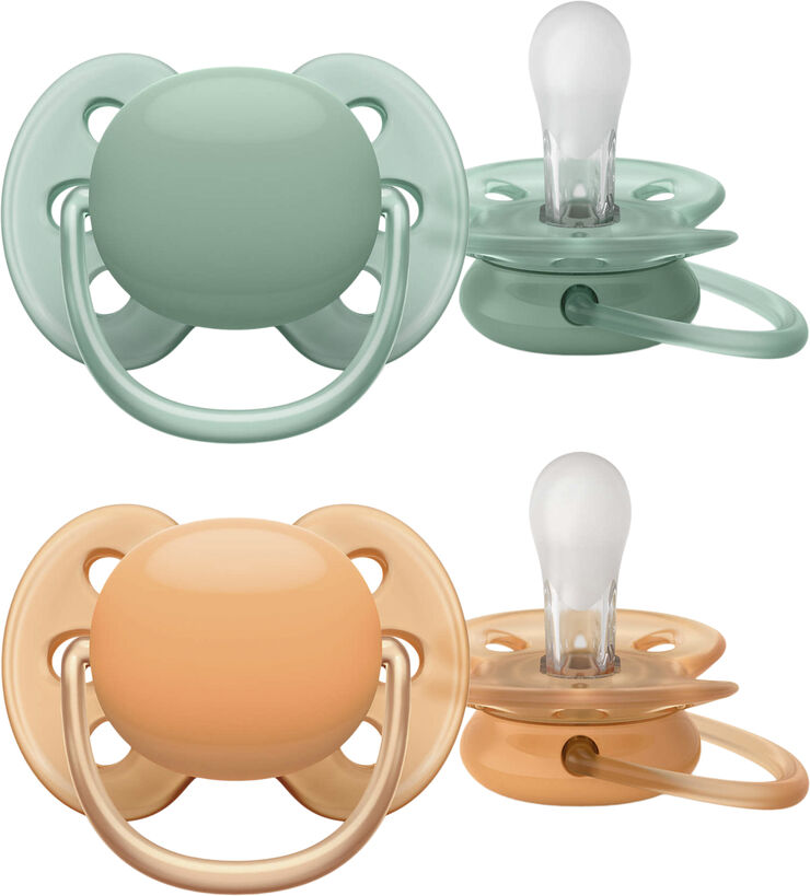 Philips Avent ultra soft sut - Pakke med 2 - 0-6m