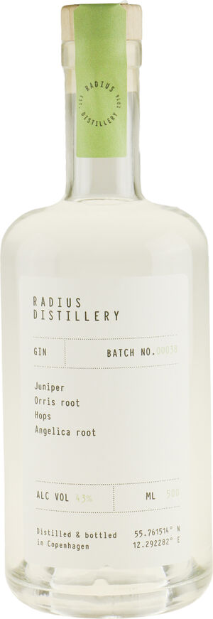 GIN -Radius Distillery Batch No. 0038
