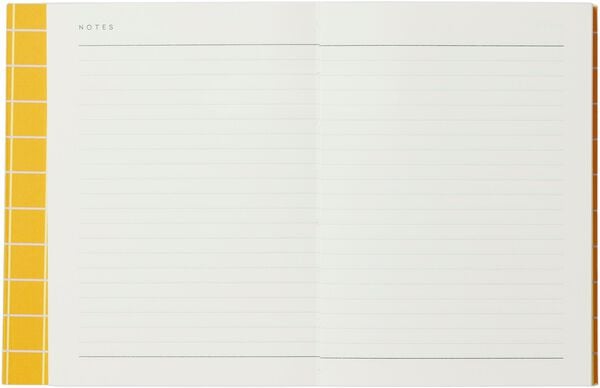 UMA Flat Lay Notebook - Small, Ochre check