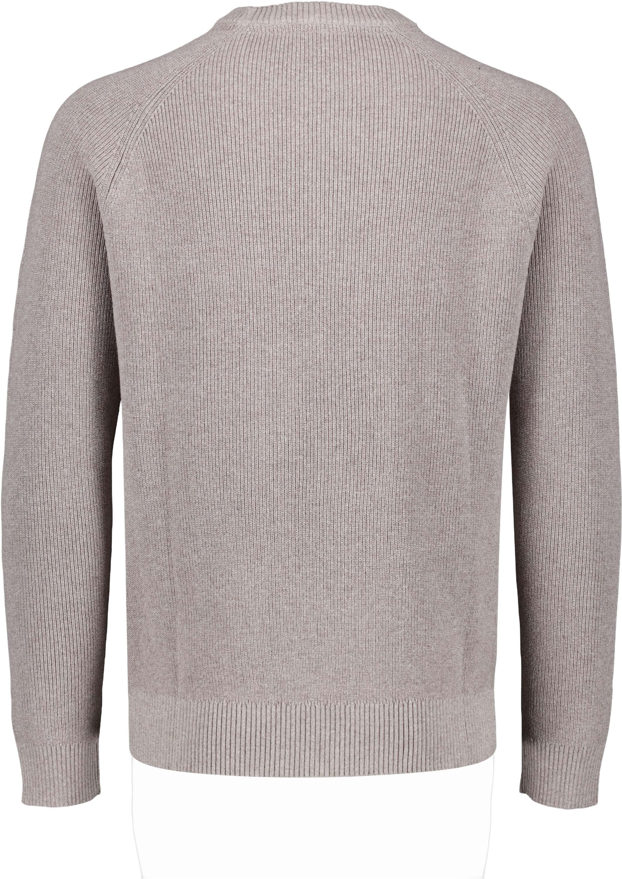 Ribbed L/S o-neck knit