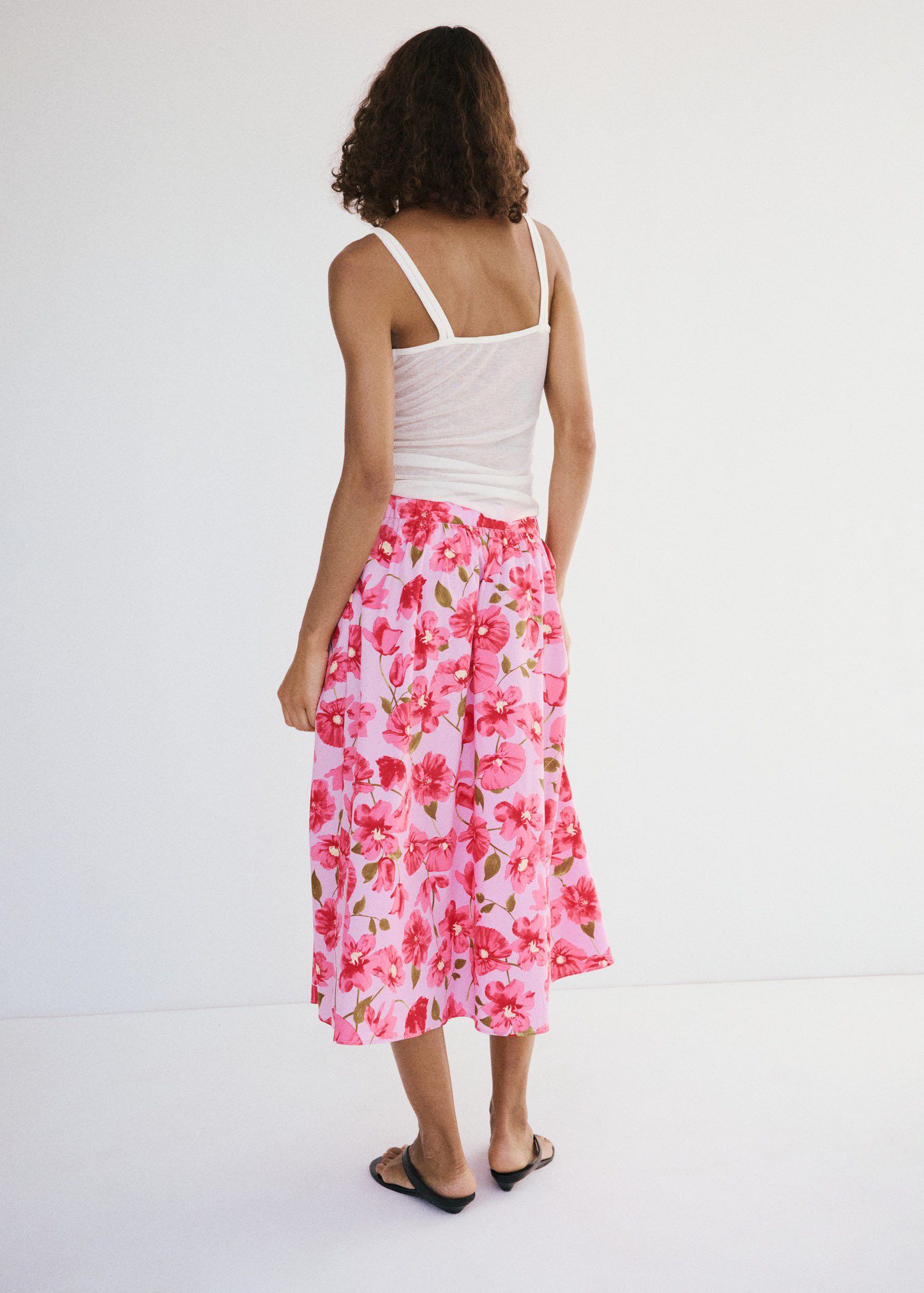 Midi skirt 100% cotton