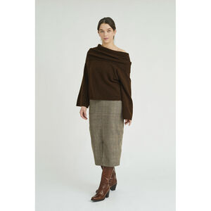 Penny offshoulder knit blouse