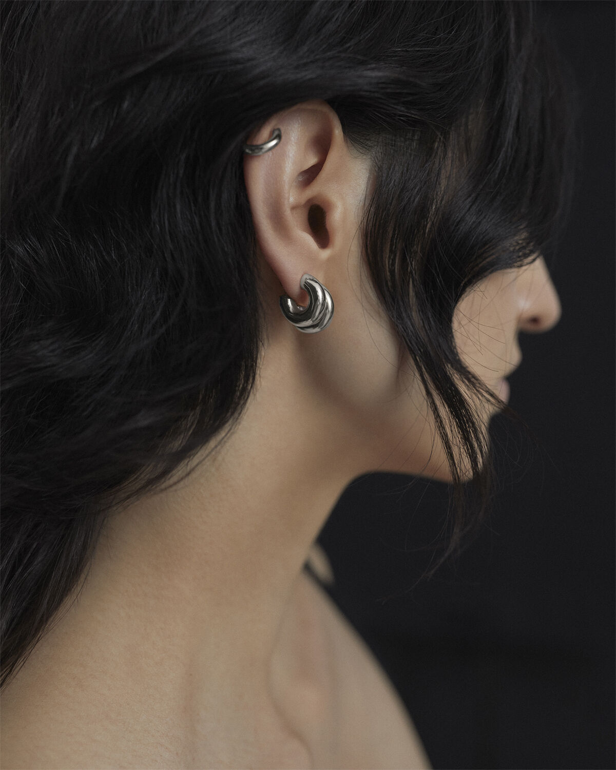 Tempelhofer Hoop Silver