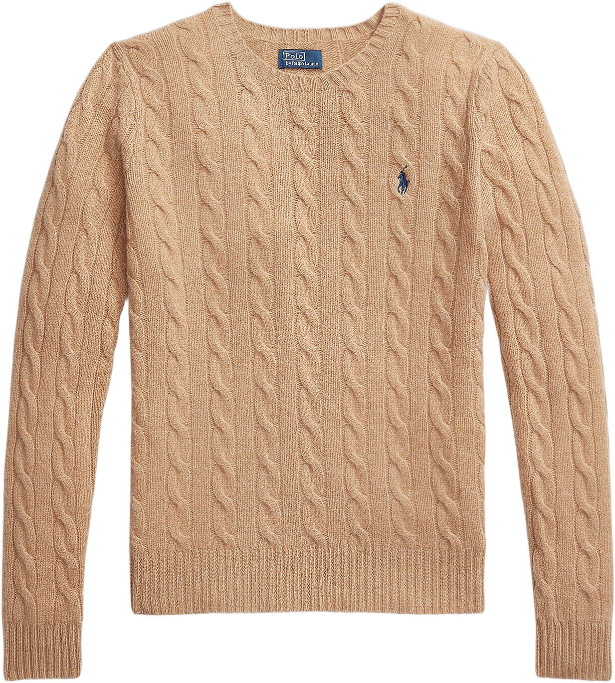 Cable Wool-Cashmere Crewneck Sweater