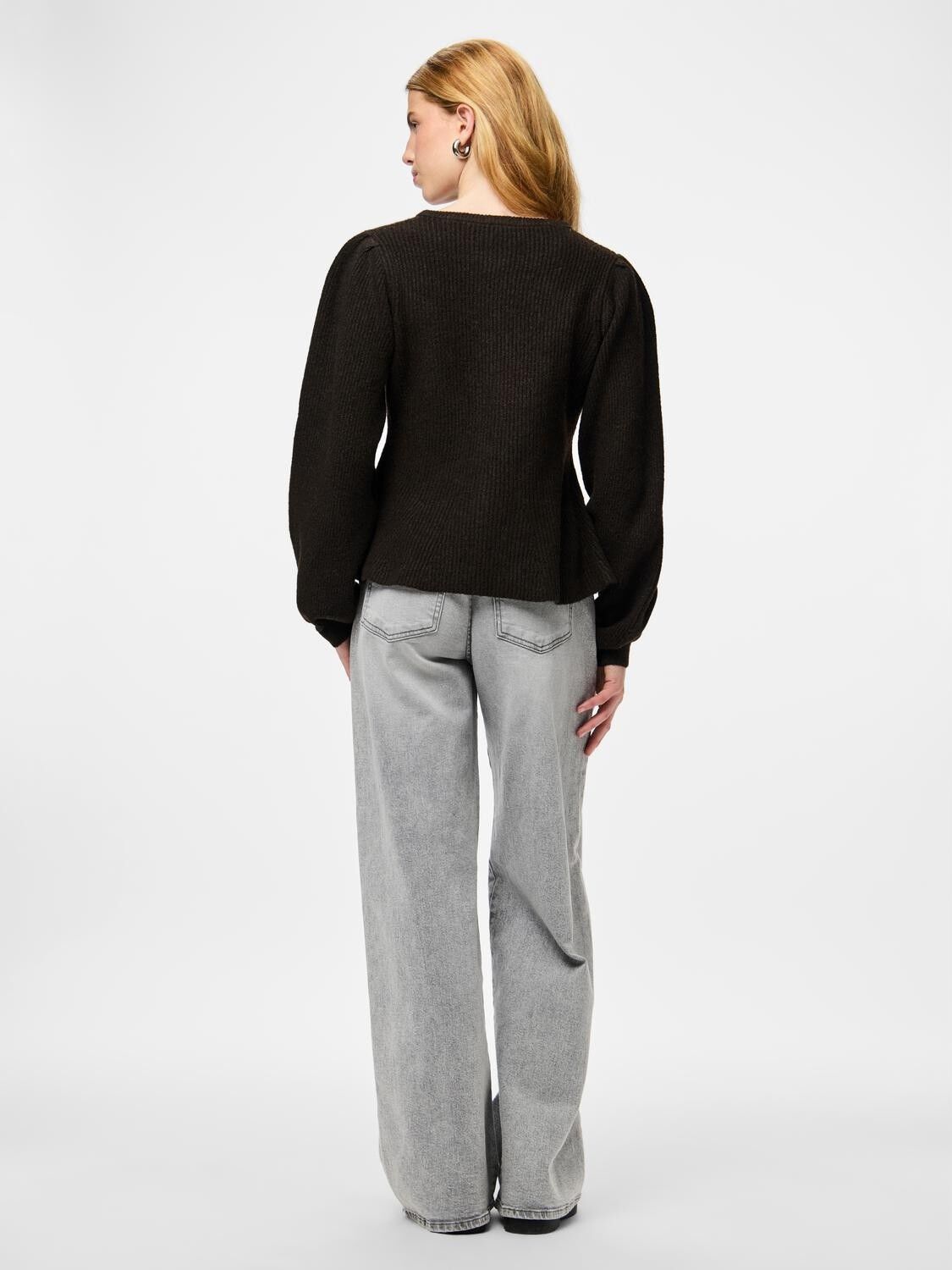 PCSILLY LS PUFF KNIT CARDIGAN NOOS