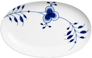 Blue Mega Oval Asiette 23,5cm
