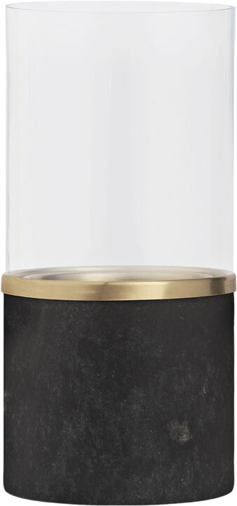 Marble lantern, Galaxy black, 8x17,1 cm