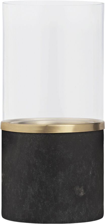 Marble lantern, Galaxy black, 8x17,1 cm