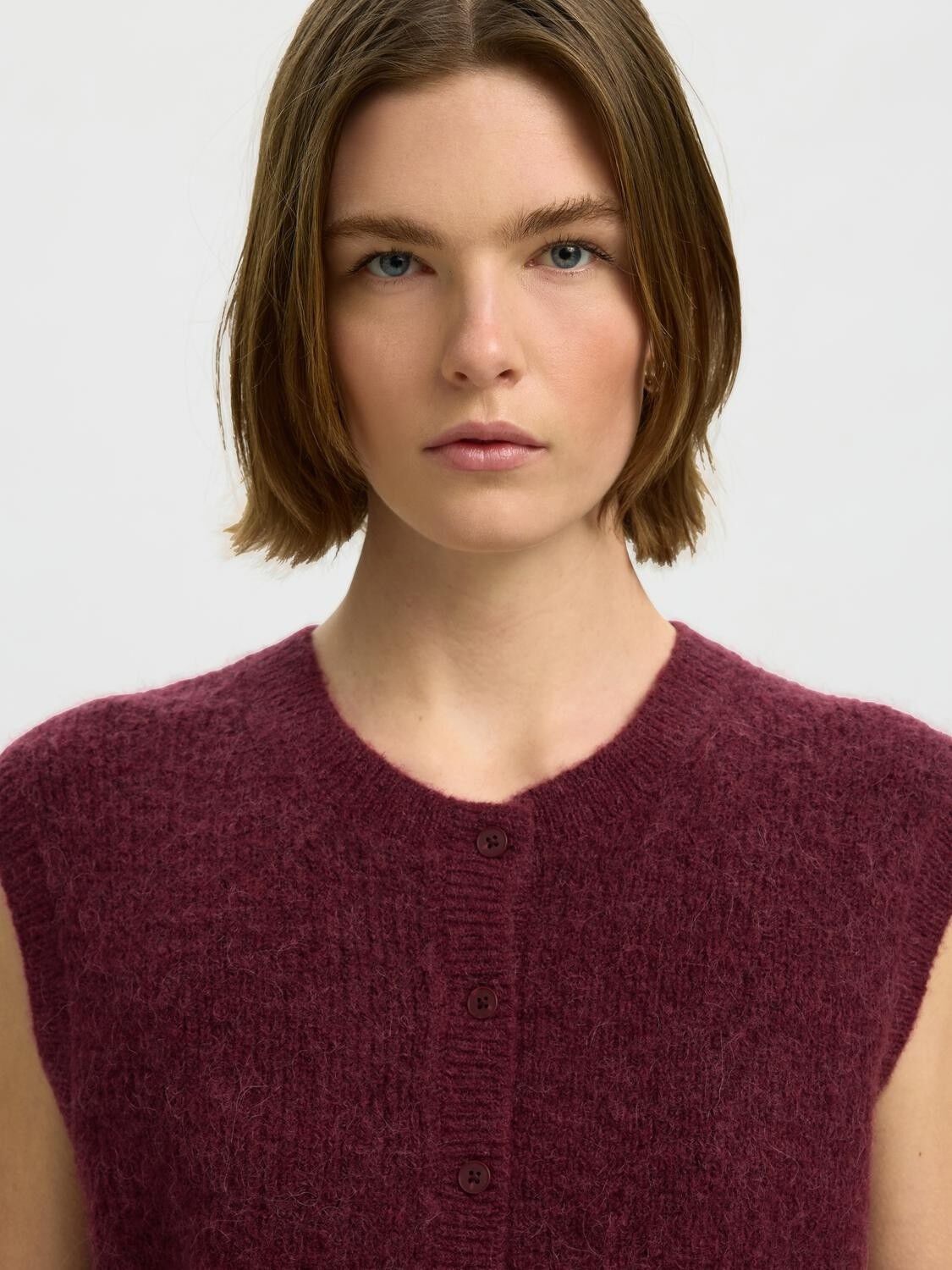 Slwlulu Sl Button O-Neck Vest Noos
