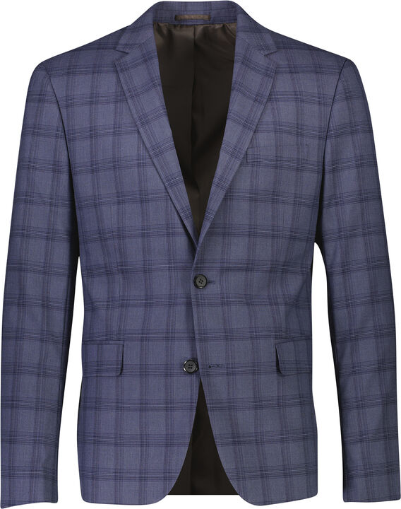 Checked stretch suit