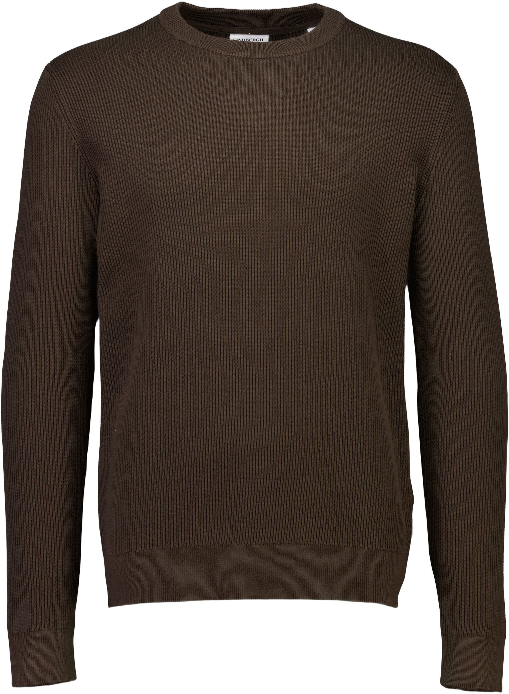 Rib knitted o-neck knit