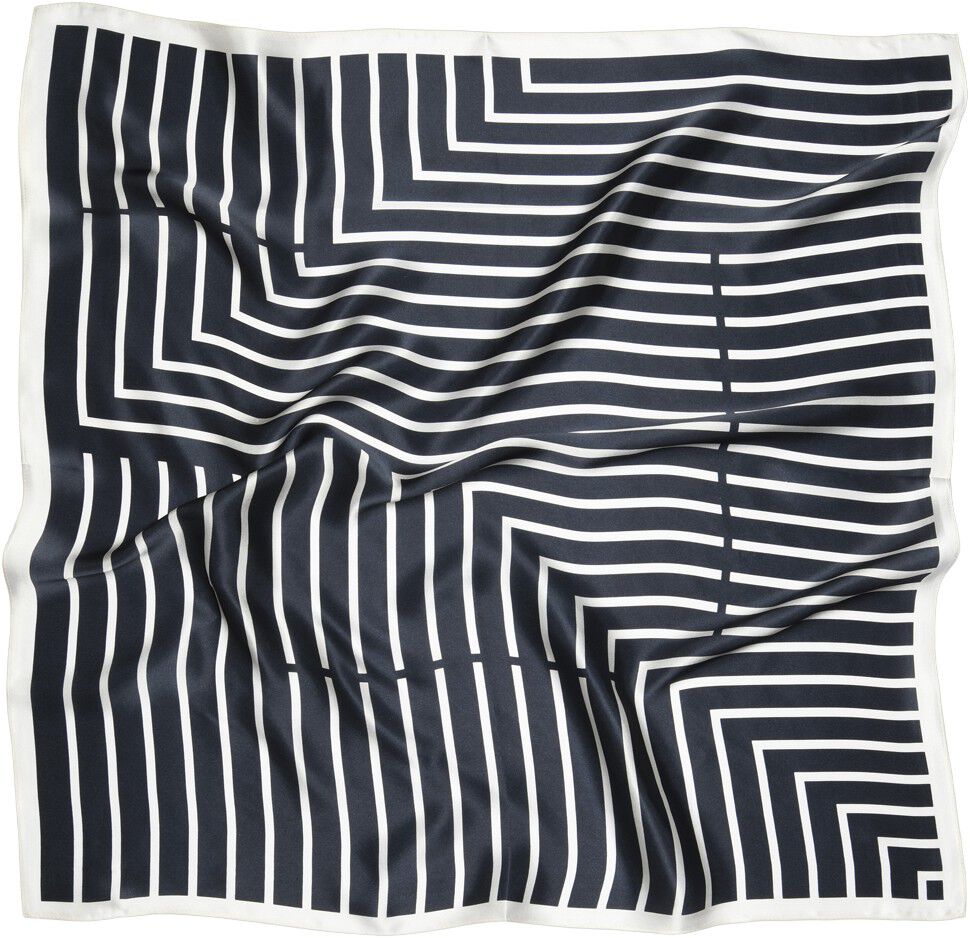 Lines silk scarf