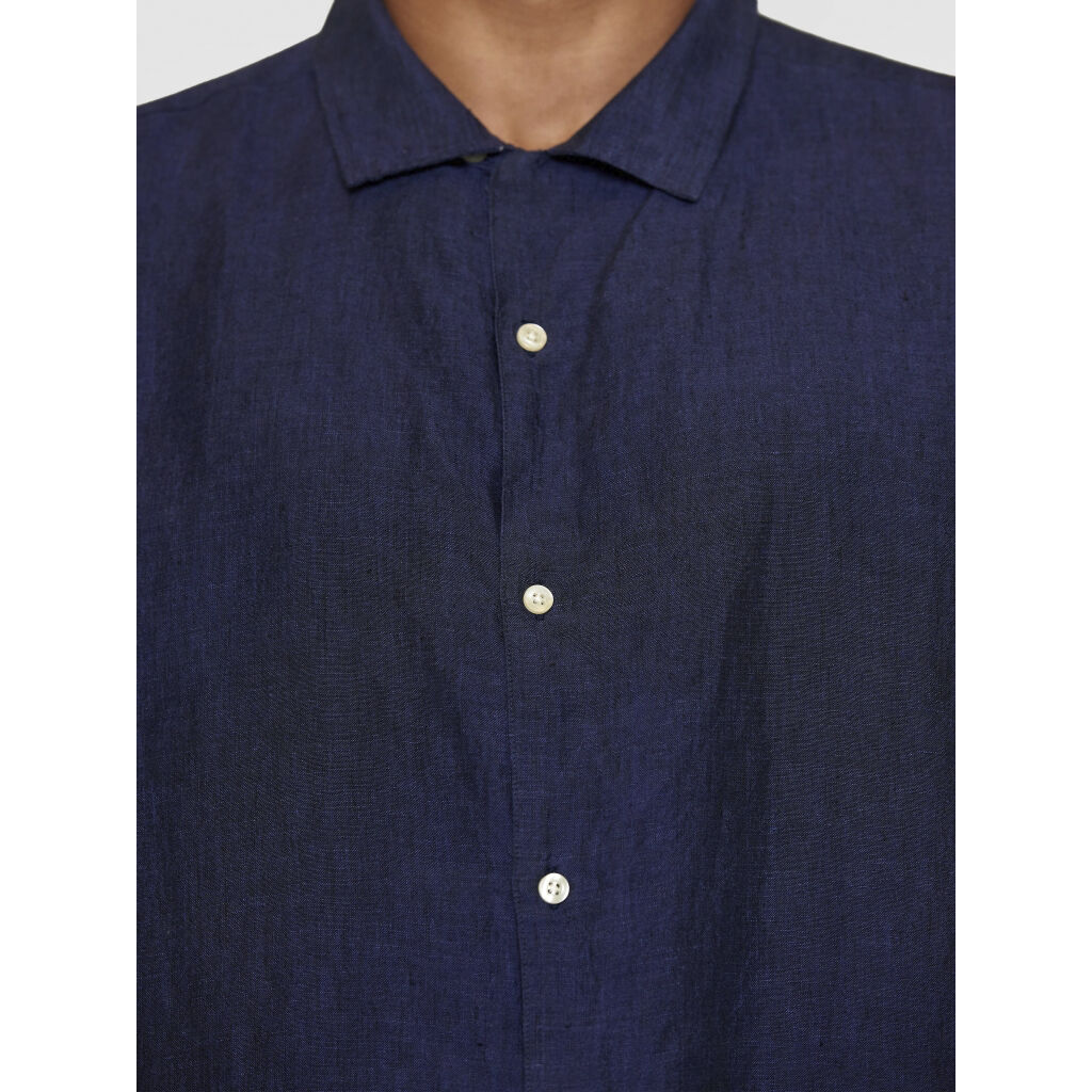 Box short sleeve linen shirt GOTS/Vegan