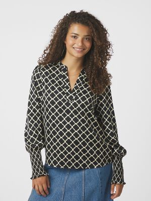 Landa Tile Print Blouse