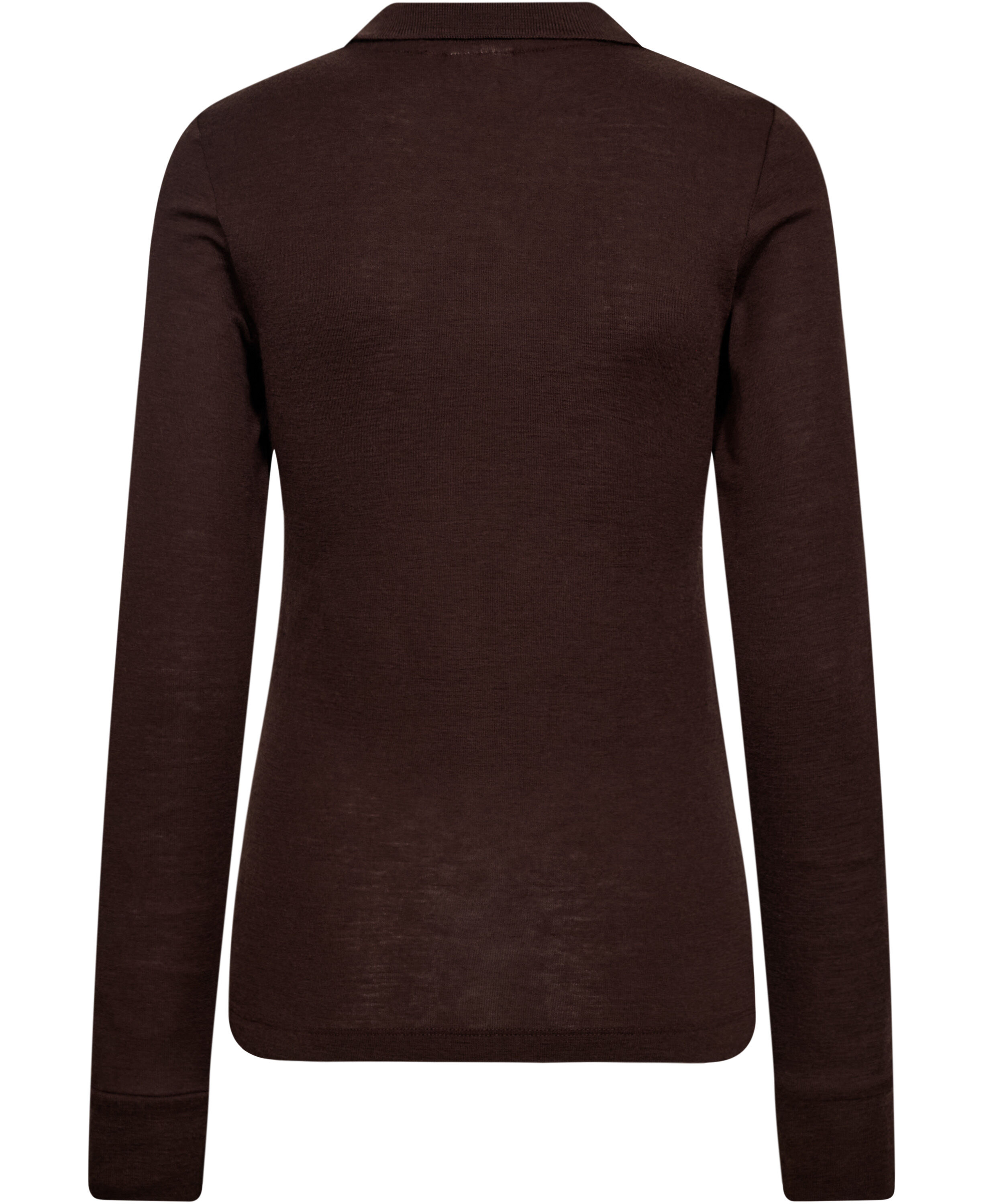 Cilla 12 Lang&aelig;rmede polo strik - 100% Merino uld RWS