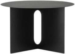 Androgyne Side Table, H38, Steel Base, Black