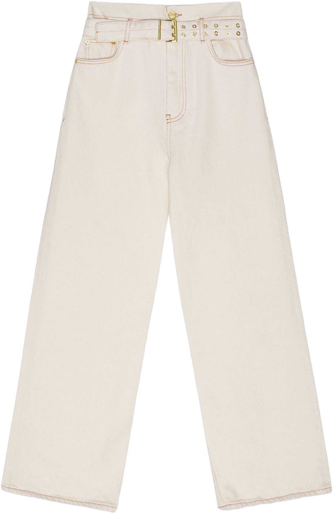 Heavy Denim Paperbag Jeans