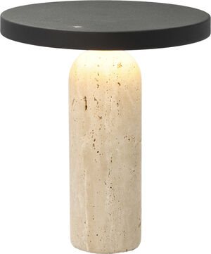 Bordlampe Vilja 22,5 x 25 cm Travertin