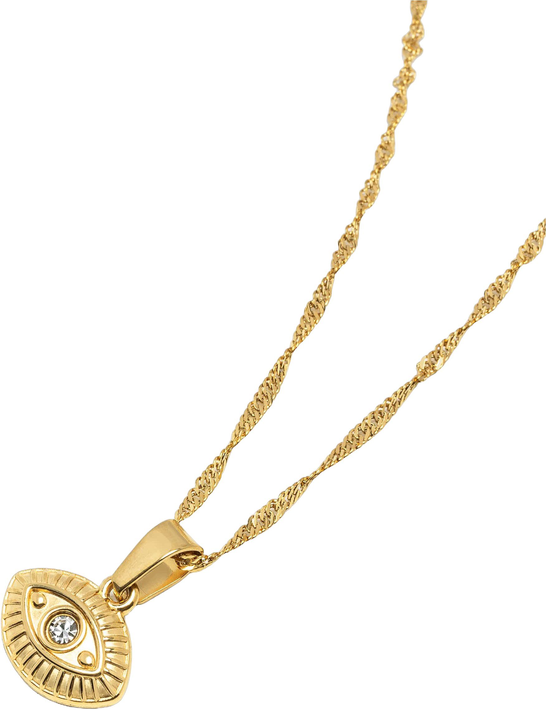 Women's Gold Evil Eye Pendant Necklace