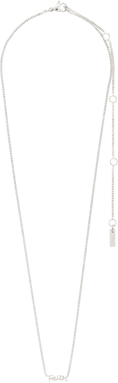 FAITH recycled necklace silver-plated