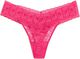 Soft lace thong briefs with a low-r