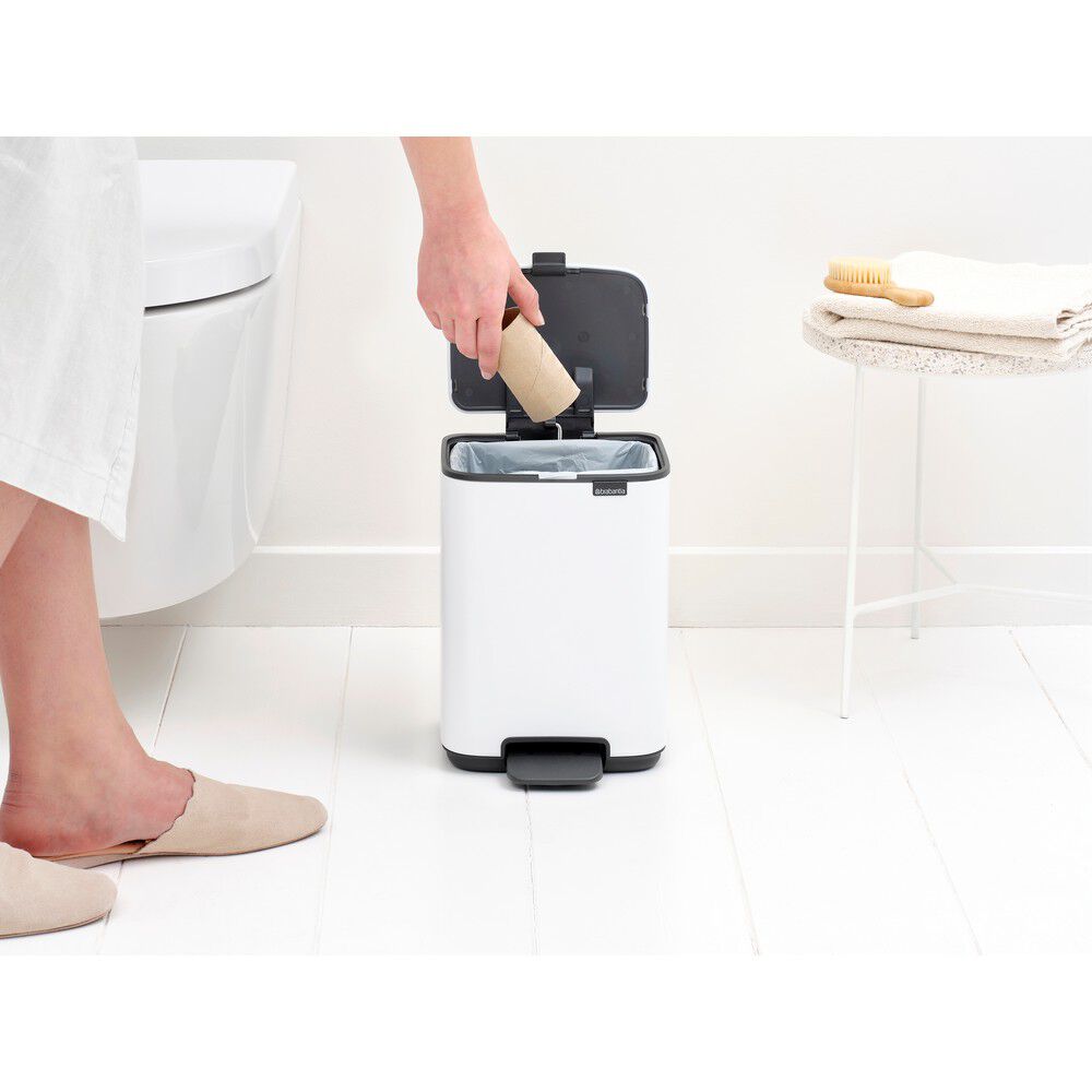 Bo pedalspand 4 ltr. - White