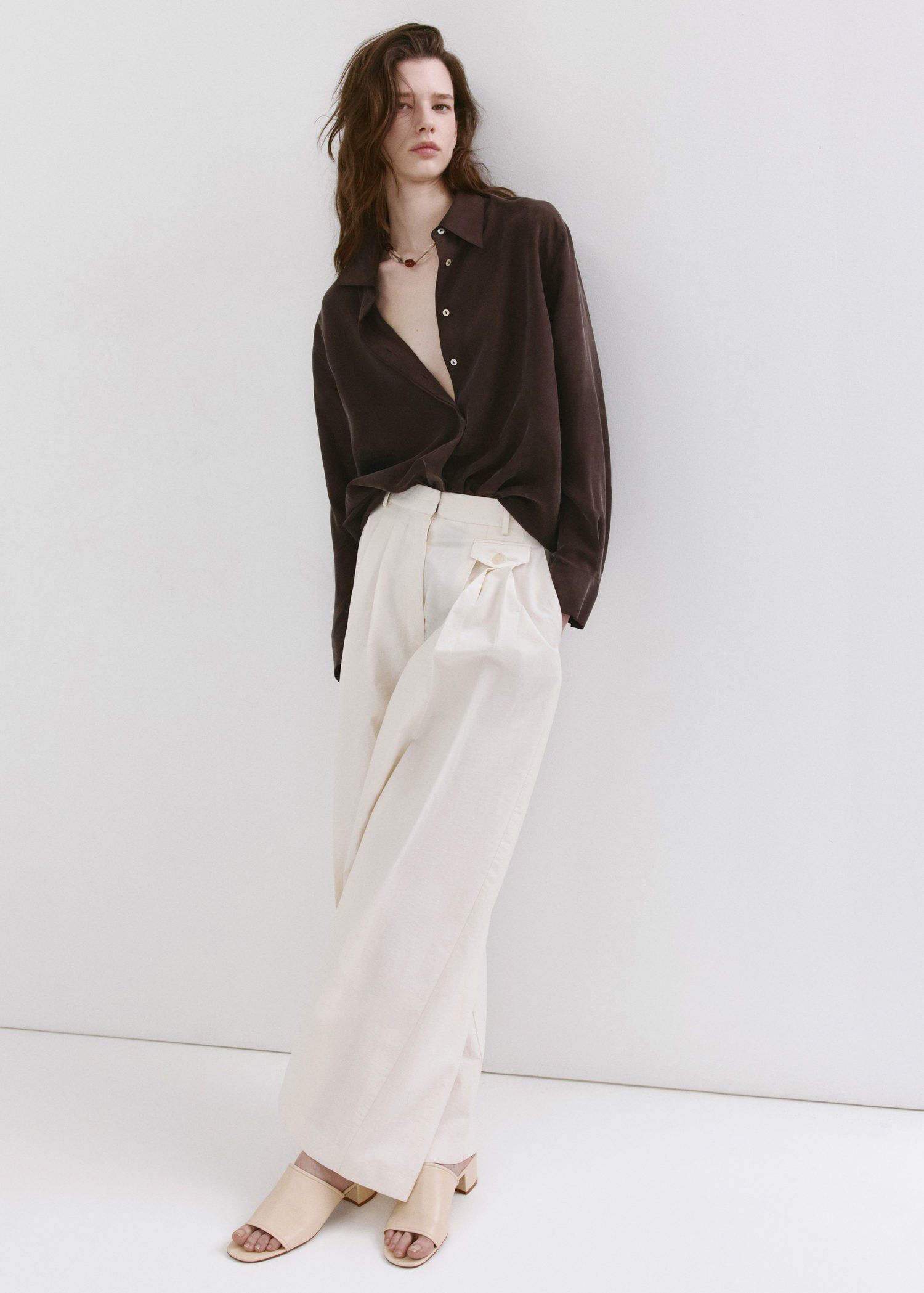 Leather block-heel sandals