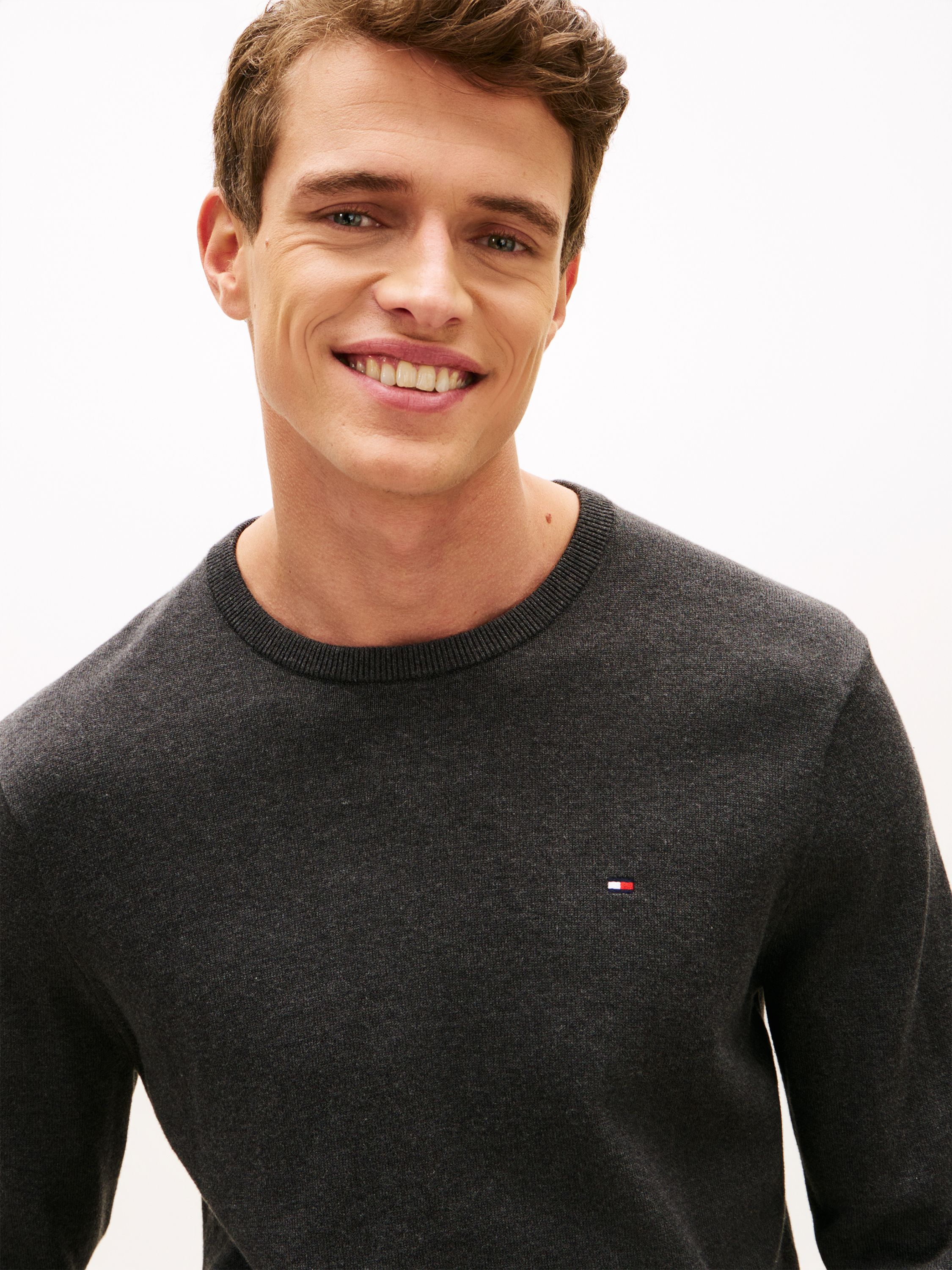 Flag Embroidery Crew Neck Jumper