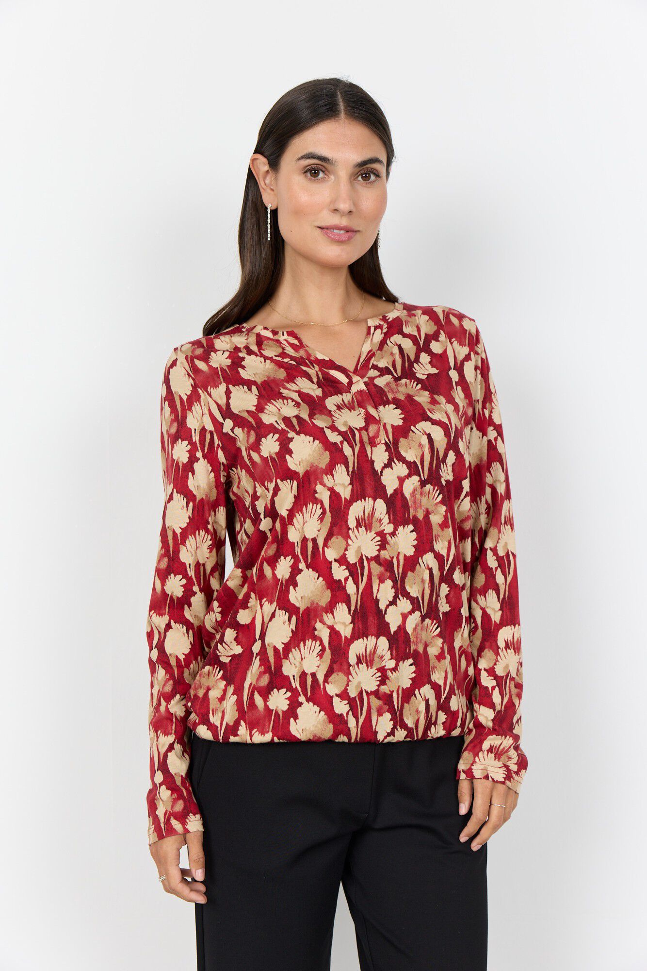 SC-FELICITY AOP 525 Bluse R&oslash;d