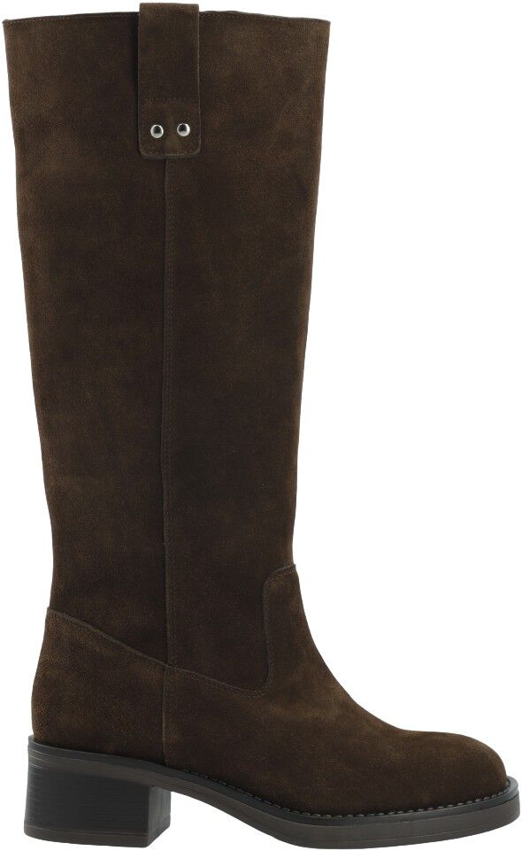 BIAMARY Knee High Pull On Boot Suede