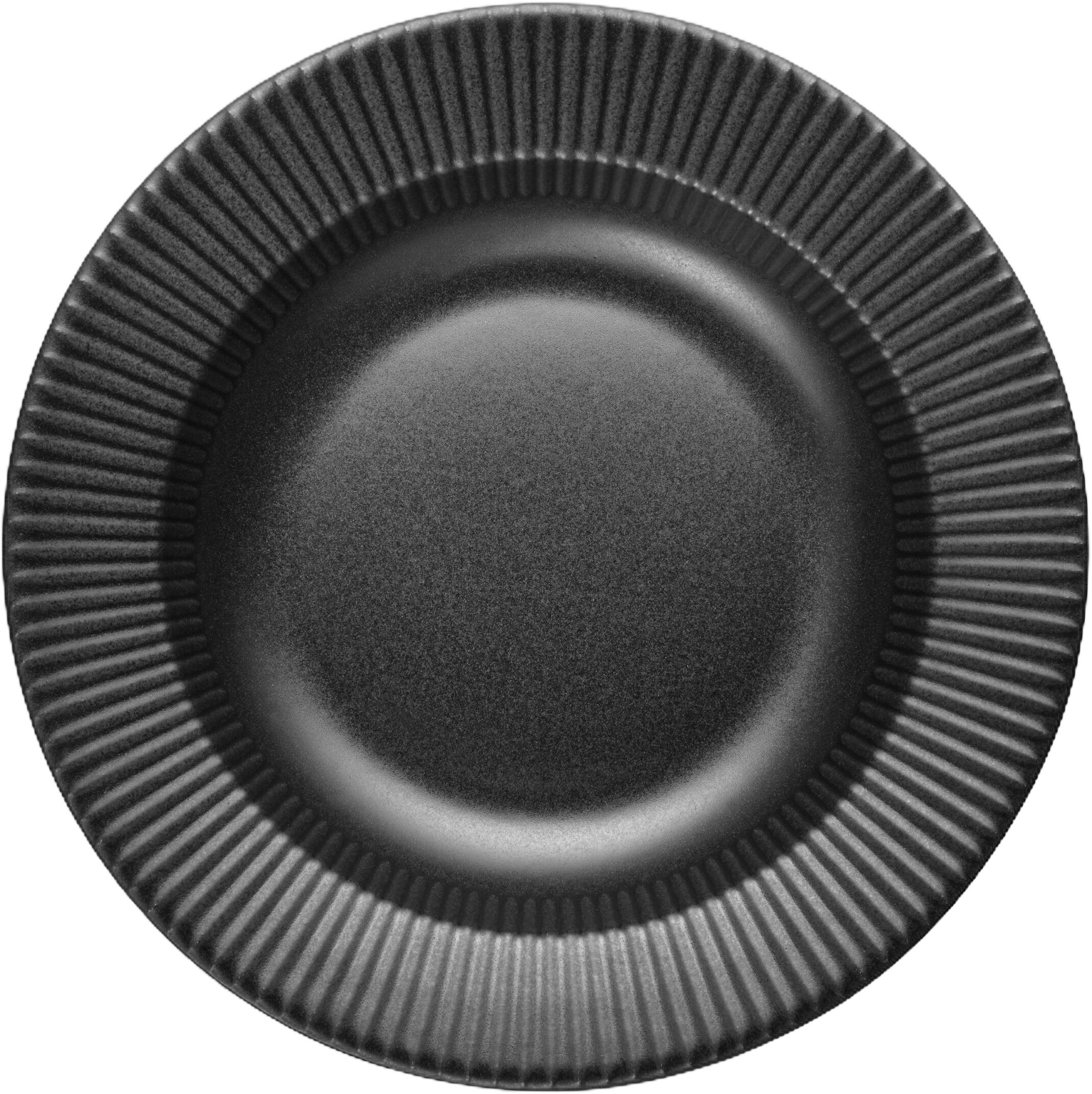 Legio Nova Dyb tallerken 22 cm Black - 4 stk