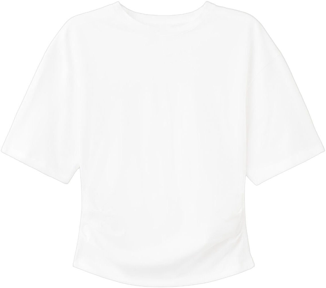 Cotton t-shirt with pucker detail