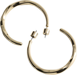Twisted hoop earrings
