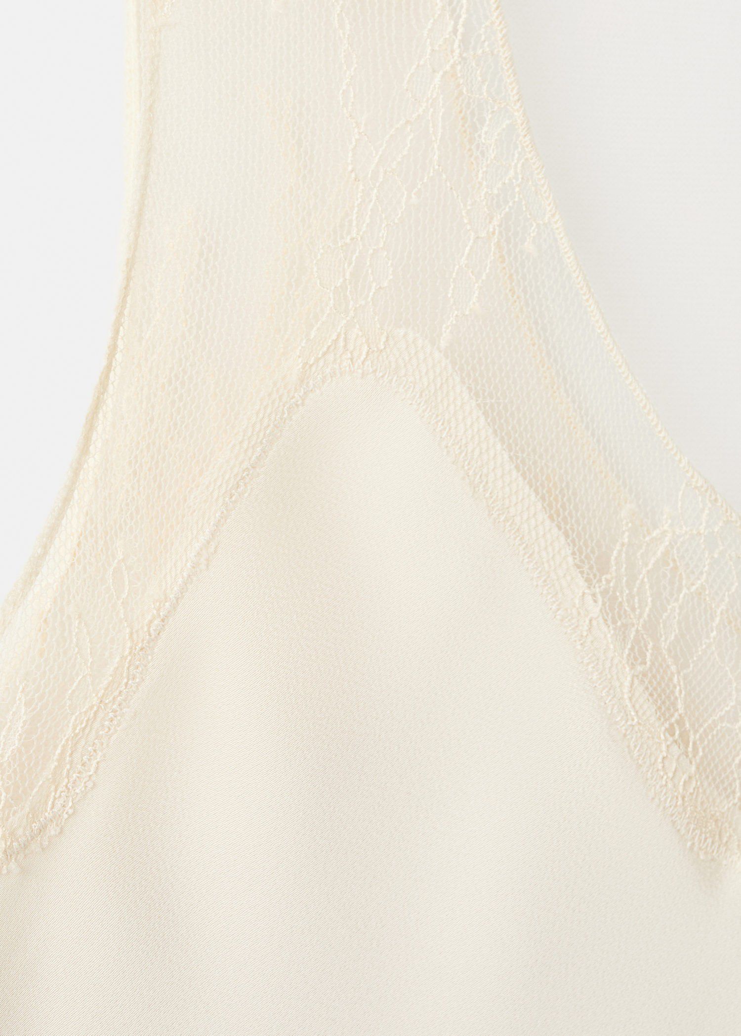 Satin lace top