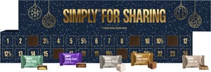Xmas Calender, For Sharing, Blue 600g