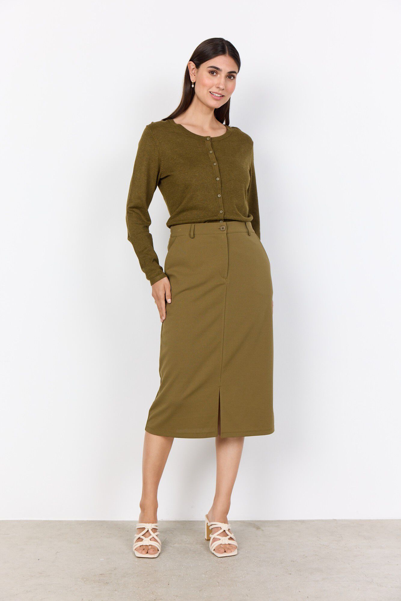 SC-DOLLIE 446 Cardigan Oliven