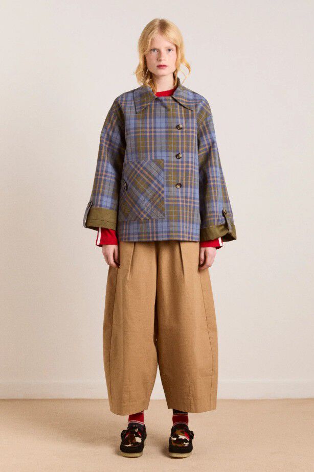 JERRY CROP TRENCH COAT - OLIVE
