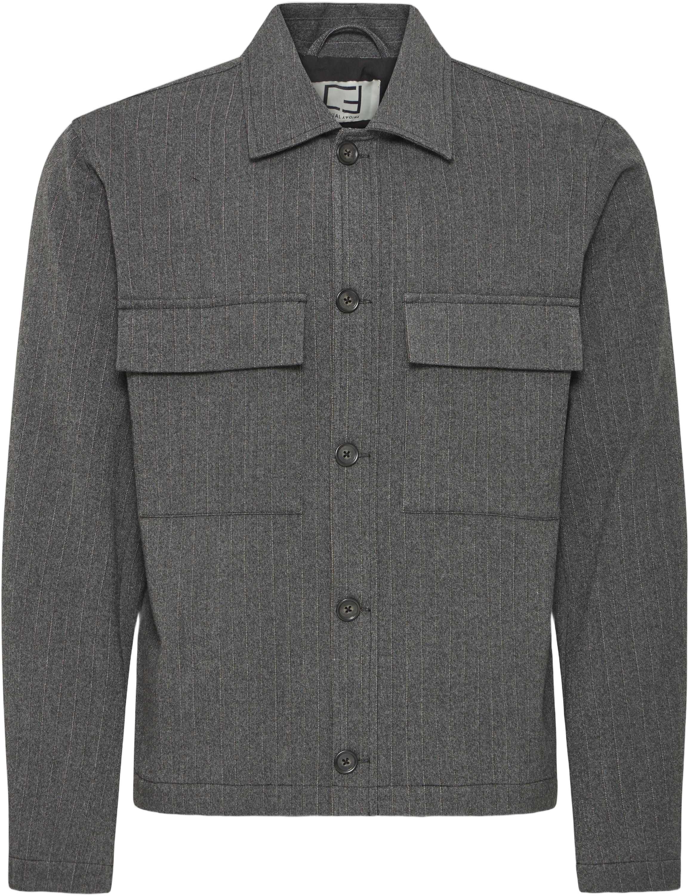 CFELLIS 0229 striped shacket