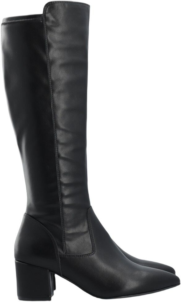BIADEVIVED Stretch Knee High Boot Smooth Faux Leather