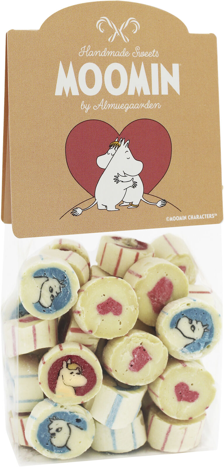 Mumi K&aelig;rlighed bolcher med smag af jordb&aelig;r, kirseb&aelig;r og bl&aring;b&aelig;r Mumi