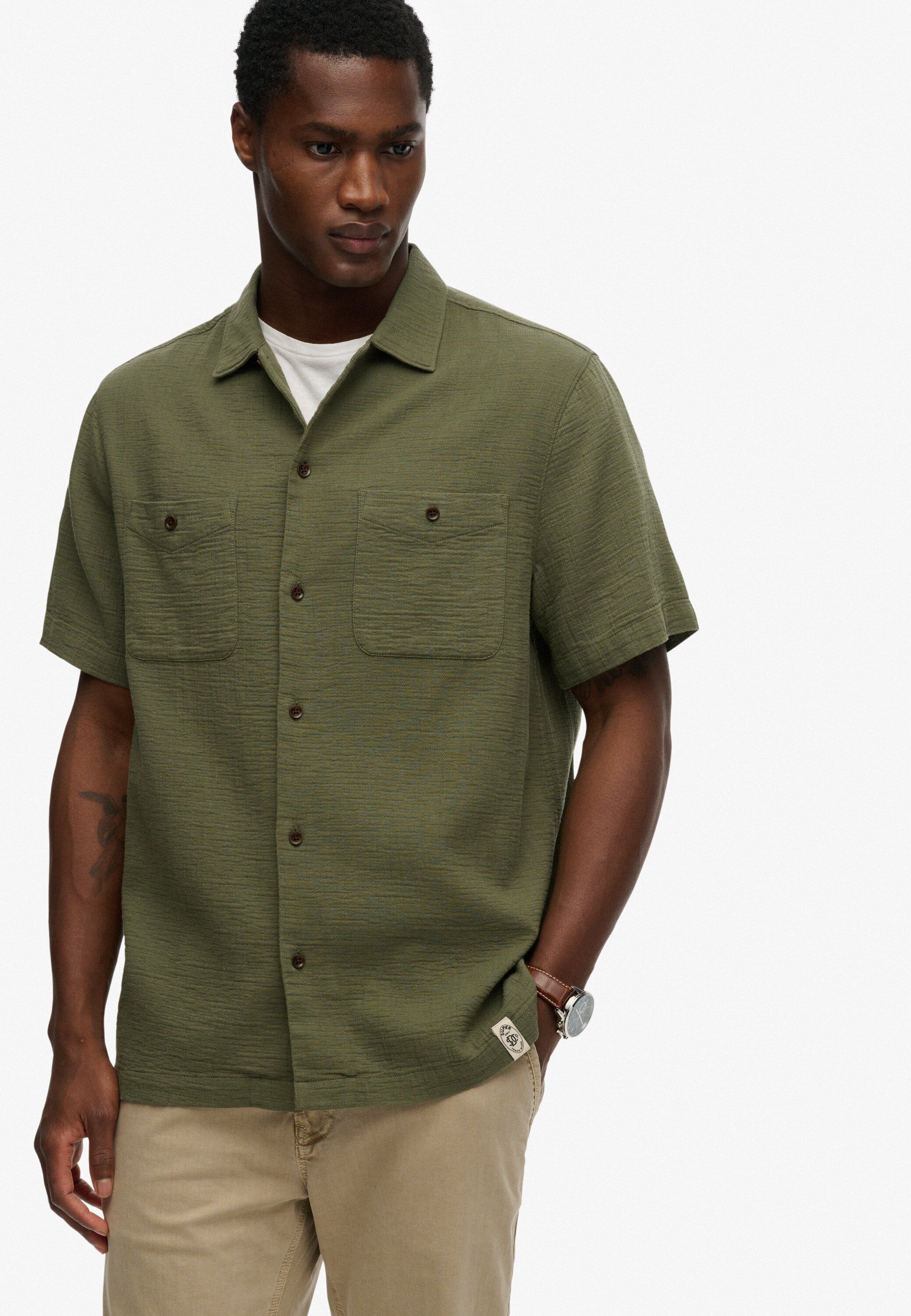 MERCHANT TEXTURED S/S SHIRT