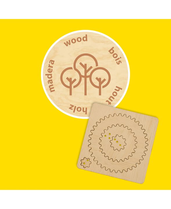 SES Creative - Spiraltegnesæt af træ