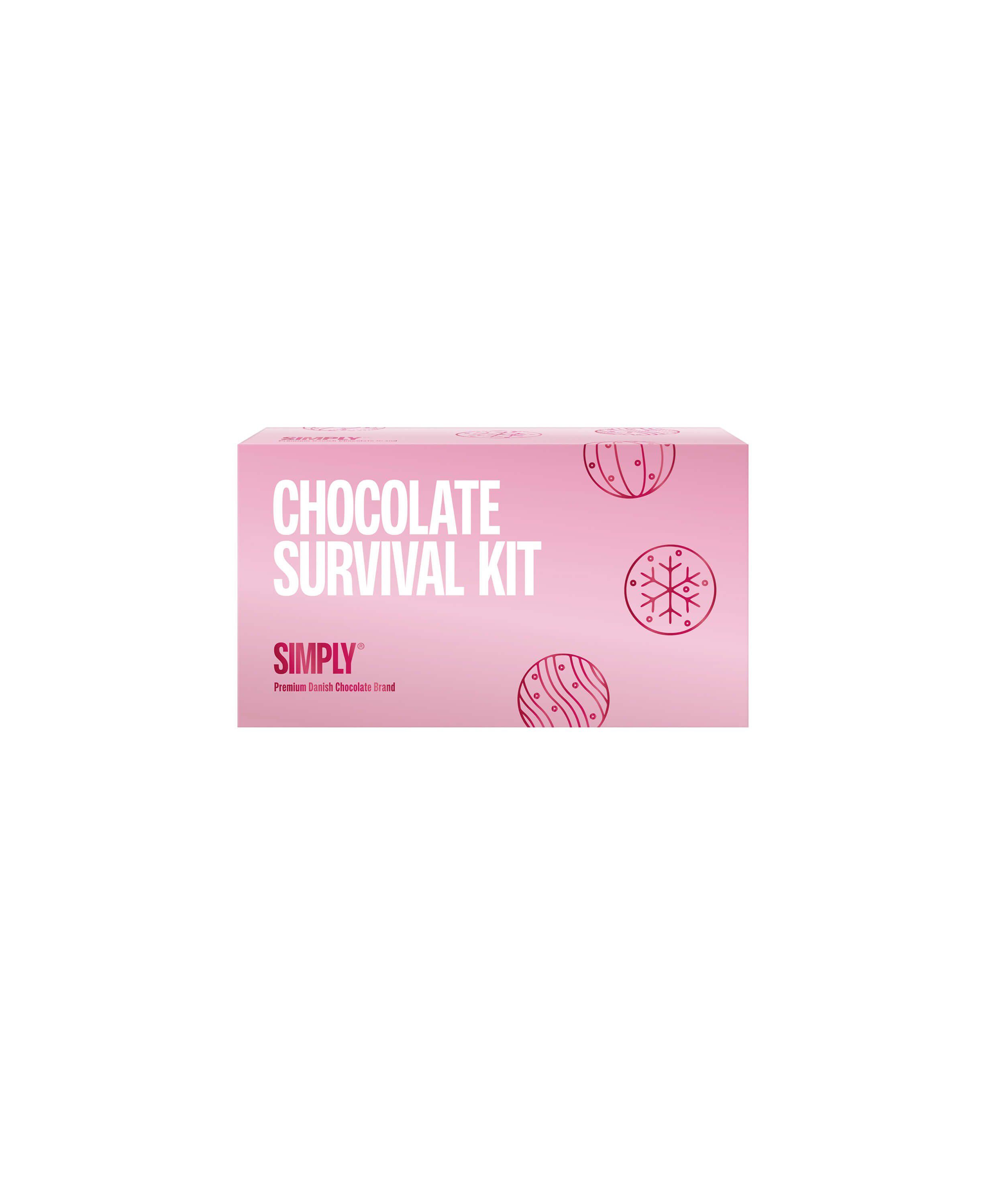 Simply&reg; CHOCOLATE SURVIVAL KIT chokolade&aelig;ske (180g)