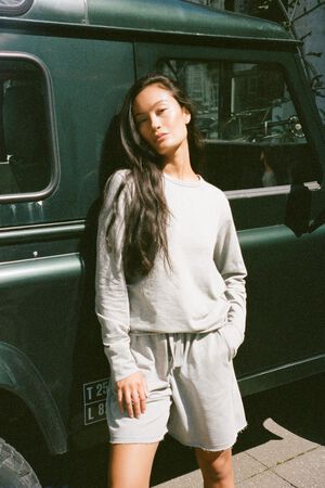 Light stretch crew neck top - Hila